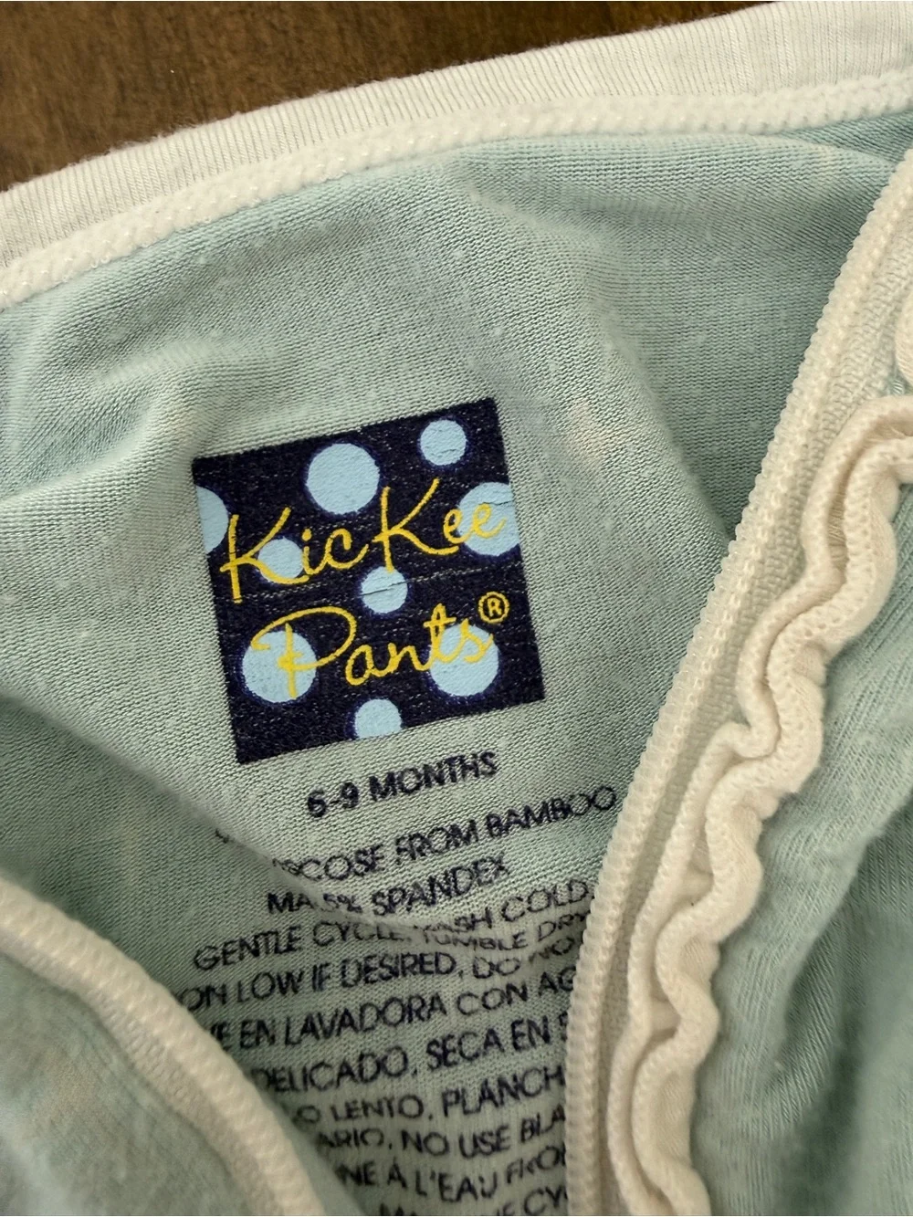 Kickee Pants Light Blue Footed One-Piece Pajamas with Animal Print